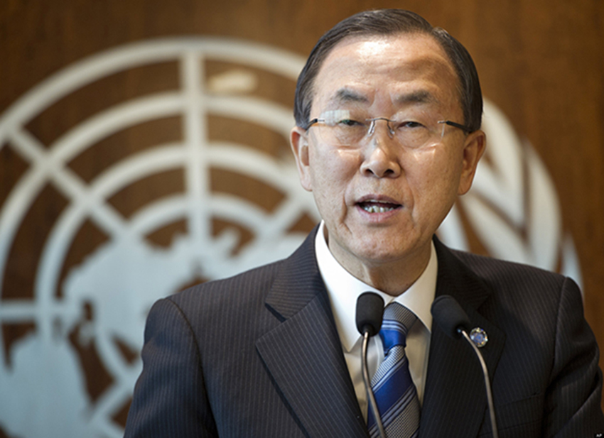 Ban Ki-moon llamó al diálogo entre oposición y Gobierno