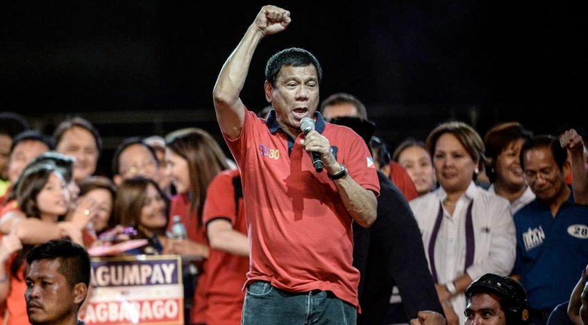 Duterte no asiste a su proclamación como presidente