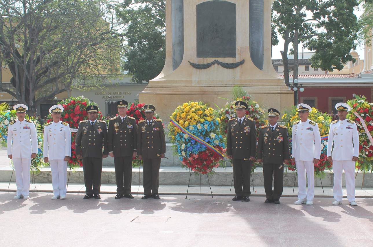 Unión cívico militar conmemoró 233 años del Natalicio del Libertador