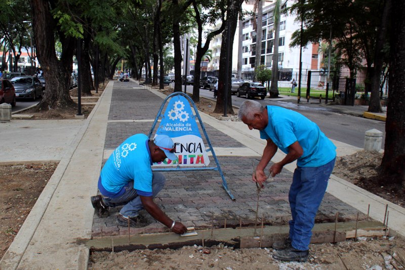 Alcaldía de Valencia a punto de culminar reconstrucción del Boulevard Humberto Celli