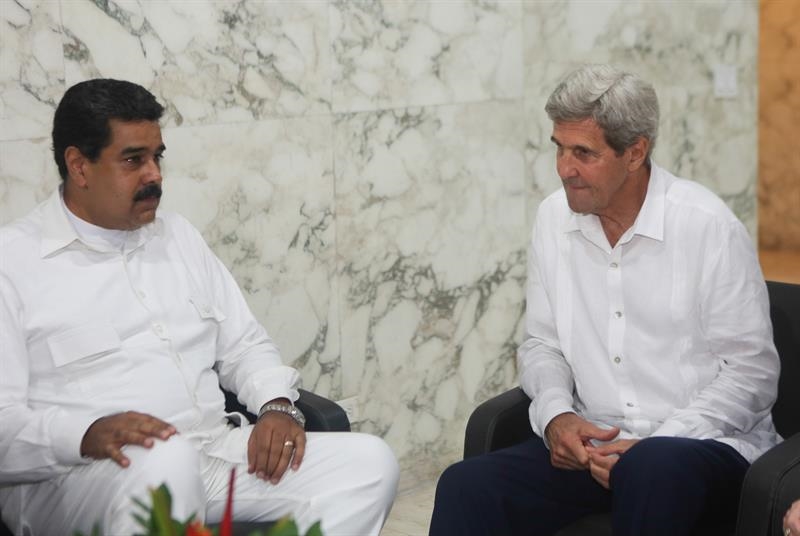 Maduro afirma que Reunión con Kerry fue respetuosa