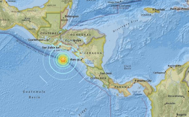 Terremoto de 7,2 en Centroamérica: Nicaragua emite alerta de Tsunami