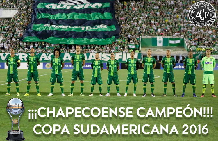 CONMEBOL titula  campeón de la Copa Sudamericana 2016 a Chapecoense