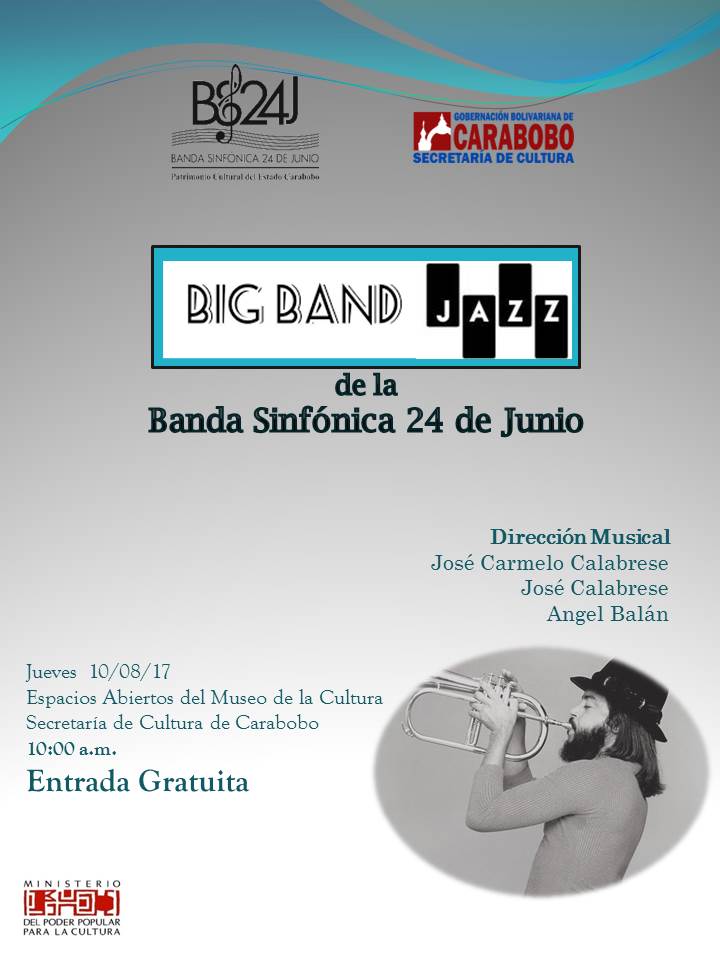 Banda Sinfónica 24 de Junio cierra primera temporada 2017 con Jazz