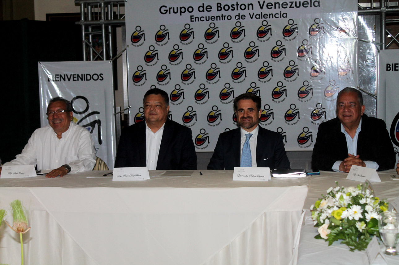 Gobernador  Lacava y Grupo Boston Venezuela respaldan mesa de diálogo