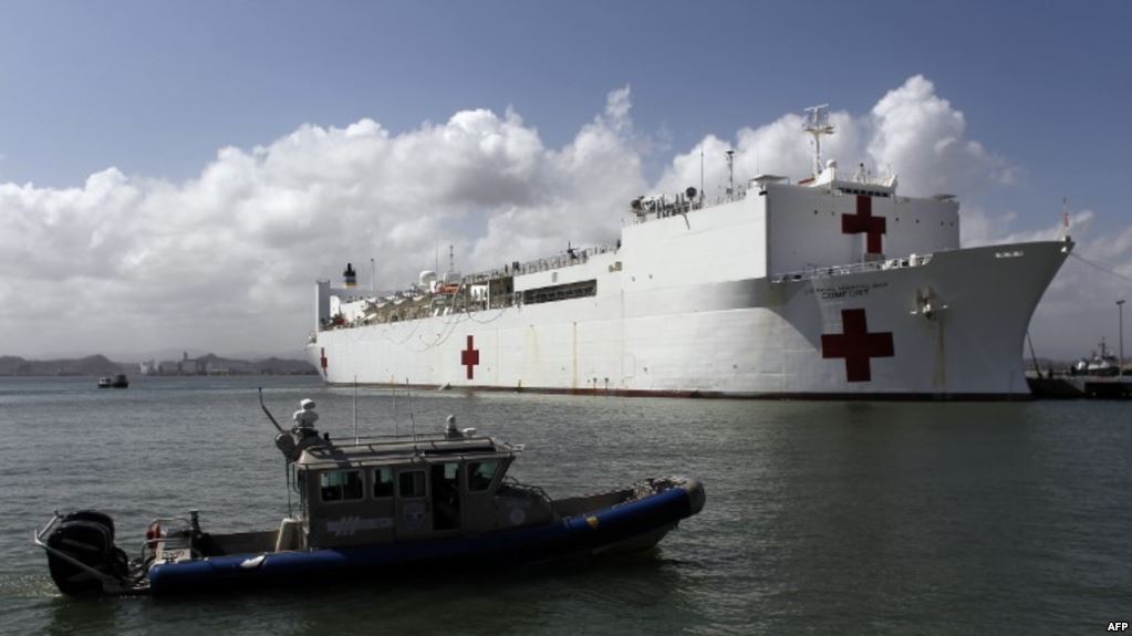 EE.UU. desplegará un buque hospital para Venezuela