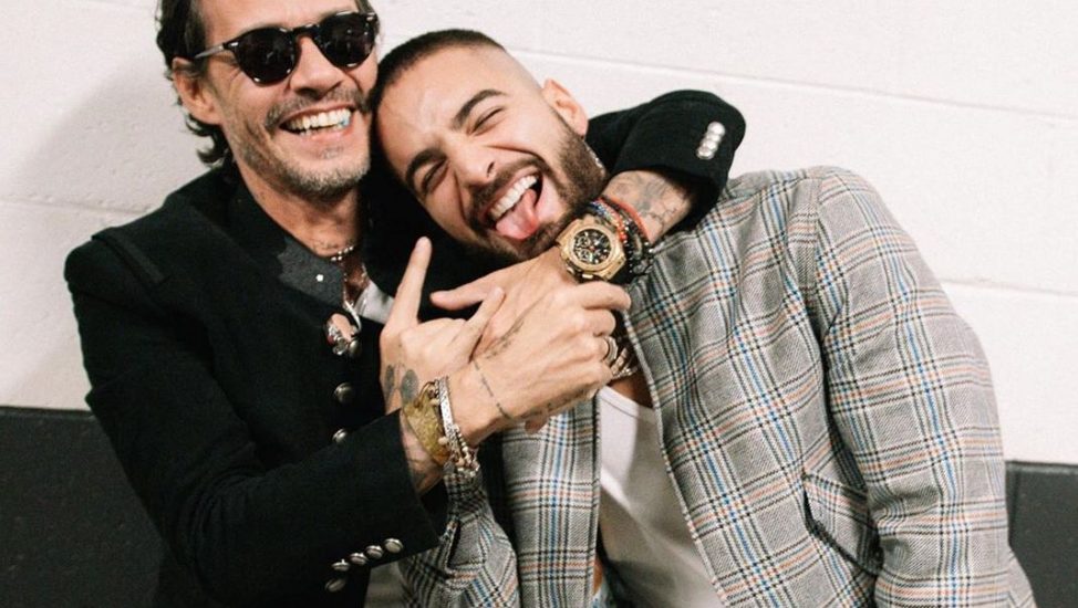 La Movida:Maluma le da un tierno beso de cumpleaños a Marc Anthony + Video