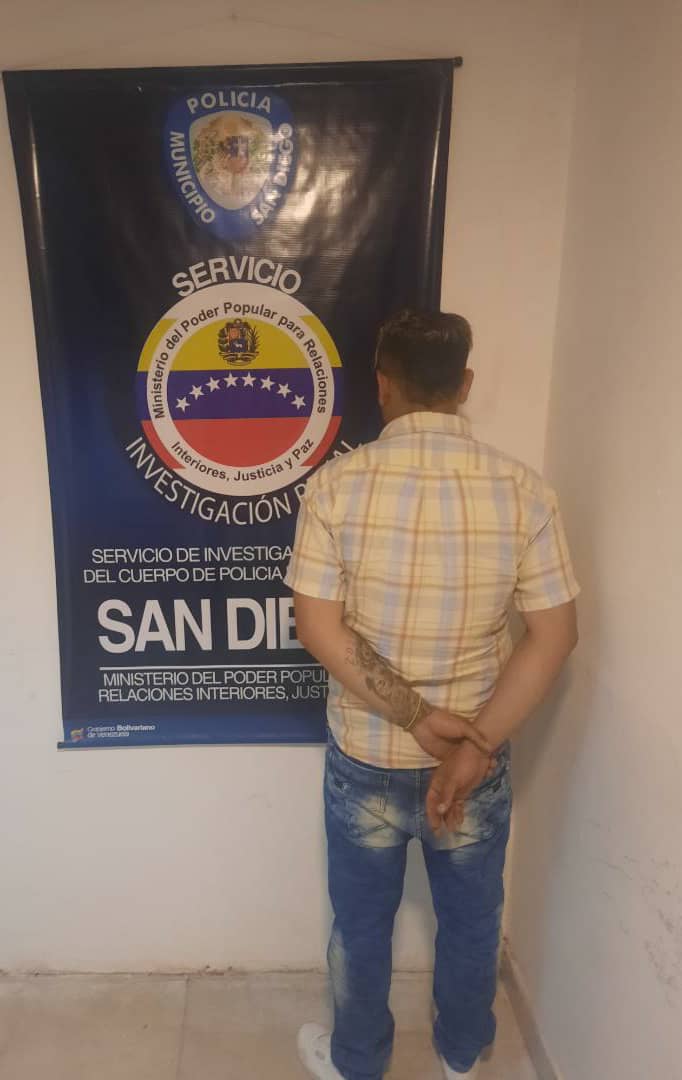 PM de San Diego capturó a sujeto  solicitado por robo agravado