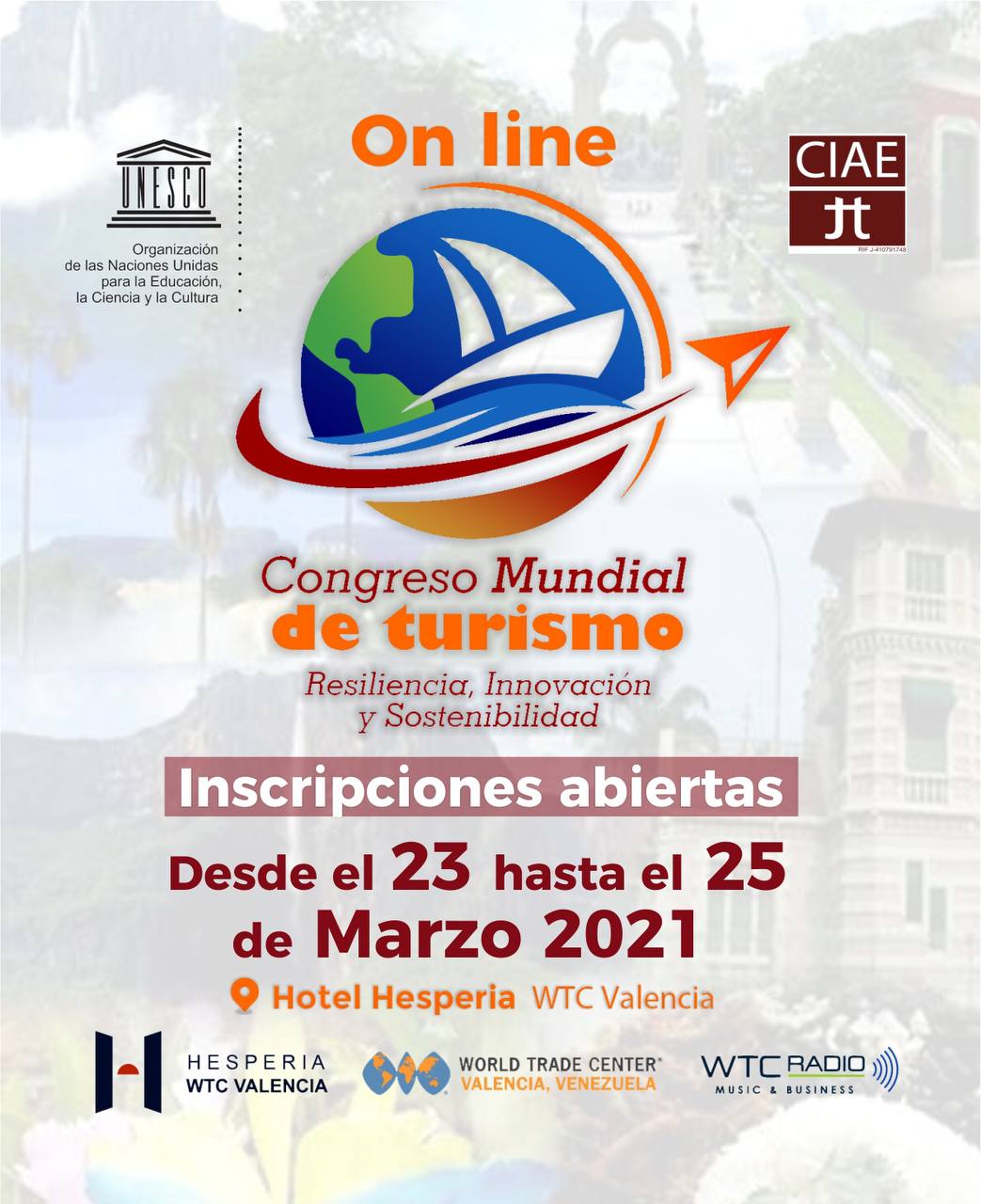 Abiertas las inscripciones para el Congreso Mundial de Turismo