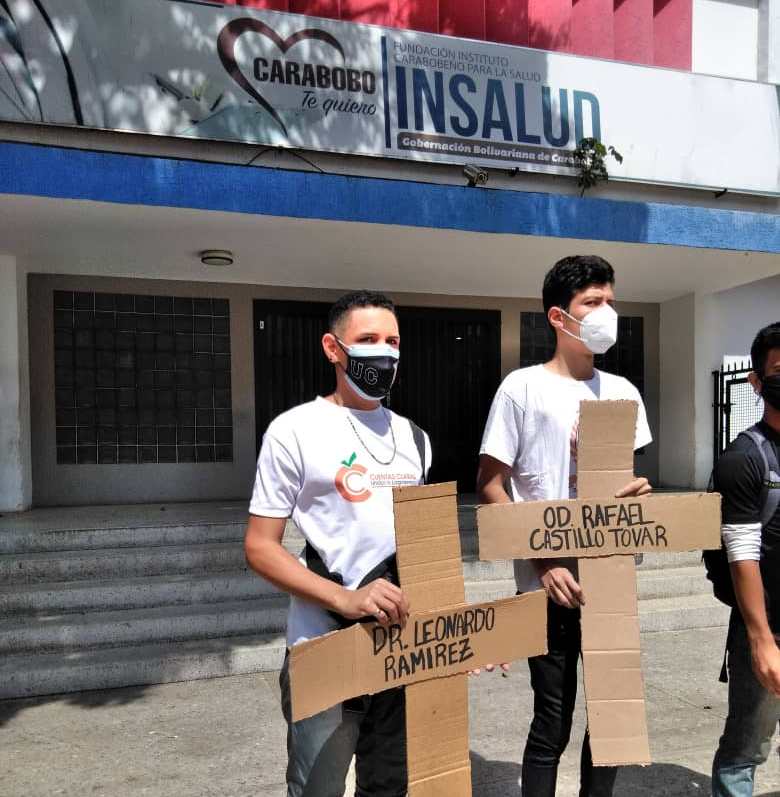 Dirigentes estudiantiles exigen vacunas a INSALUD para todos los carabobeños