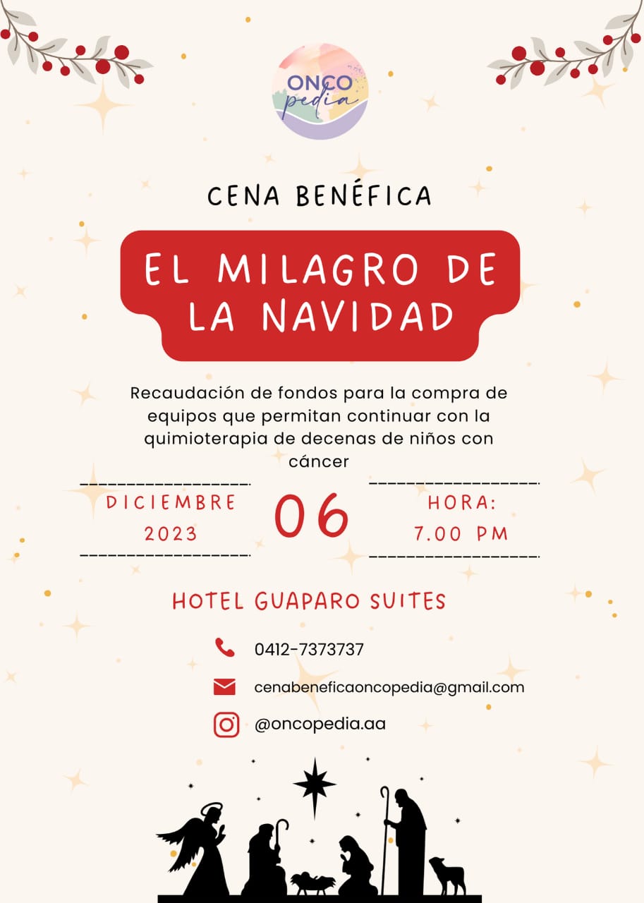 “El Milagro de la Navidad” cena a beneficio de ONCOPEDIA